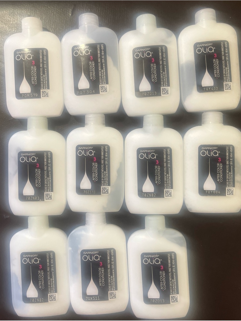 Garnier Olia Conditioner Bottles - White and Black